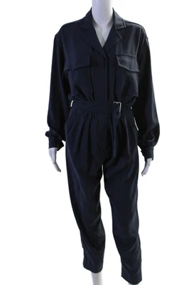 Mono Faith Connexion Annabelle para mujer con botones y cinturón azul marino talla EUR Foto 1 de 4