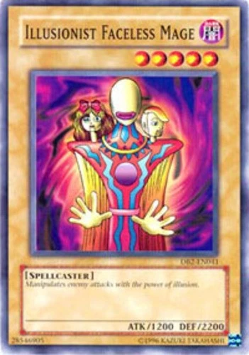 Illusionist Faceless Mage - DB2-EN041 - Common - Unlimited Edition - Heavily Pla - Image 1 of 1