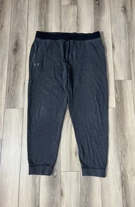 UNDER ARMOUR Jogger Sweatpants Mens Sz XL Gray/Black Loose Fit Loungewear - Picture 1 of 8