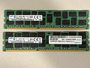 Samsung 16GB DDR3 1600MHz PC3L-12800R ECC Registerspeicher - Bild 1 von 3