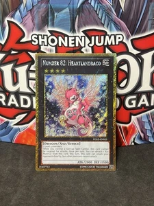 Yugioh Number 82: Heartlandraco PGLD-EN025 Gold Secret Rare NM - Picture 1 of 2