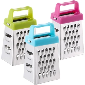 3 Stück Edelstahl Box Reibe Mini Reibe Handschneider Obst Gemüse - Bild 1 von 12