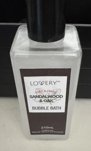 Lovery Sandlewood & Oak Bubble Bath 210ml Paraben Free Made From VitaminE & Shea - Picture 1 of 3