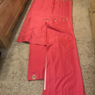 Pink blackout curtains set of 34 double windows size 63 x 41” - Image 1 of 3