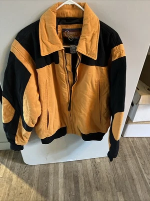 Chaqueta Cripple Creek Profesional Bull Riders Amarilla Hombres MEDIANA Vaquero PBR Rodeo Foto 1 de 4