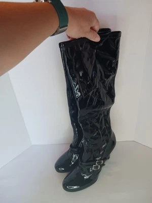 Ботинки для девочек BCBG черные кожаные размер 11 высокие ботинки - Изображение 1 из 4