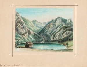 Gleinkersee Roßleithen Spital am Pyhrn Oberösterreich Aquarell Leifer 1850 - Picture 1 of 1