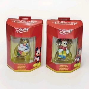 Enesco Disney Weihnachtsschmuck Donald Duck & Minnie Mouse Baumschmuck Vintage - Bild 1 von 13