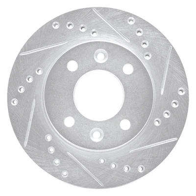 For Renault Fuego 84-85 Brake Rotor DFC Premium Drilled & Slotted Front - Image 1 of 4