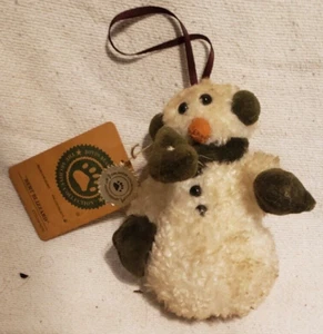 Boyd's Bears Snowman Bert Blizzard Plush Ornament 56192 A7 - Picture 1 of 3