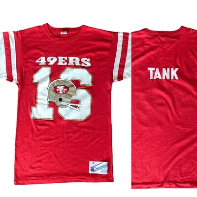 Camiseta de fútbol americano vintage campeón de los 80 San Francisco 49ers NFL 16 EE. UU. talla M Foto 1 de 4