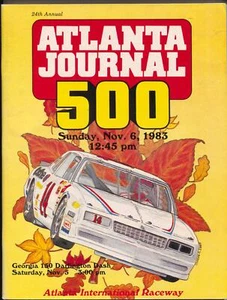 Sports Pub: Atlanta Int'l Raceway NASCAR Auto Race Program 11/6/1983-Atlanta ... - Picture 1 of 1