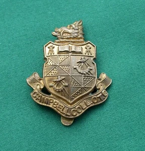 Scarce Campbell College, Belfast OTC ~ GENUINE British Military Army Cap Badge - Picture 1 of 8