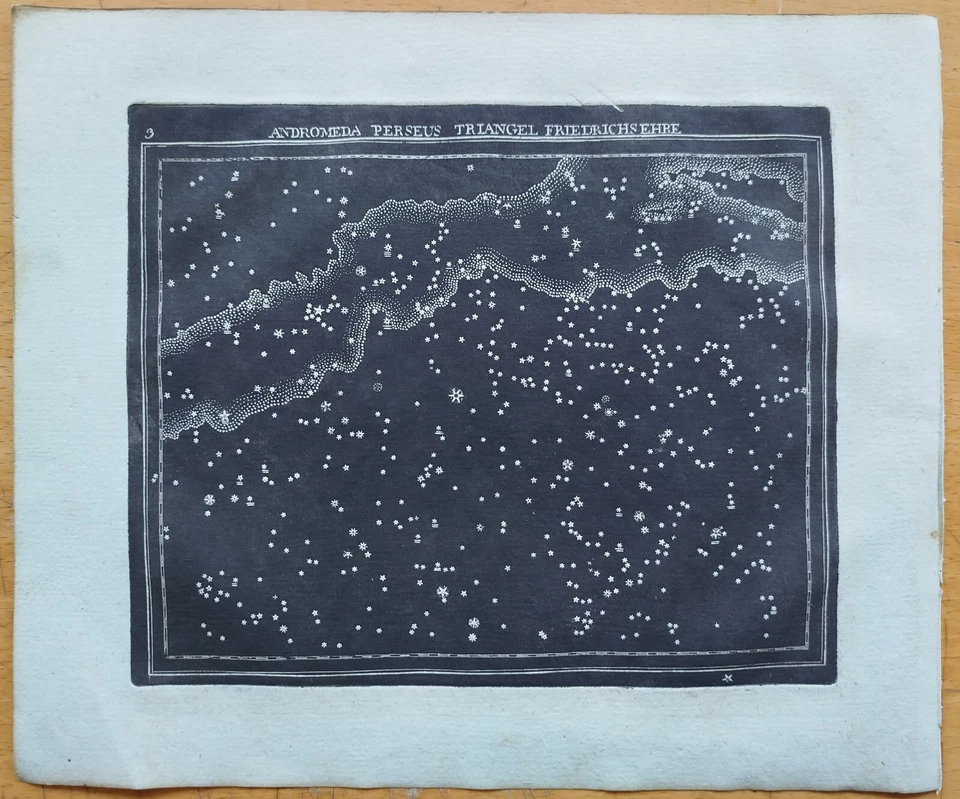 Andrómeda Perseo # Estrellas Mapa Celestial Astronomía Goldbach # 1799 Foto 1 de 1