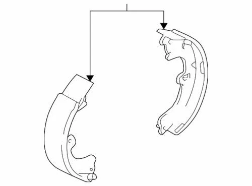 Kit zapatas de freno originales GM 2003-2008 Pontiac Vibe base trasera GT 1,8 L L4 88972098 Foto 1 de 2