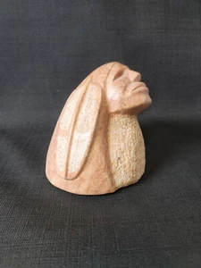 Native American Harvey Bearsheild Russell Jr "Cheyenne" Sculpture 1982 - Picture 1 of 13