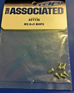 TEAM ASSOCIATED 21136 2.6x5mm Button Head Motor Screws for Reedy Mini Motors - Picture 1 of 1