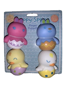 RASTI & RASTI- MAGIC YEARS 4 PCS. HAPPY SPRING FINGER PUPPETS, CHICKS & BUNNIES - Picture 1 of 2