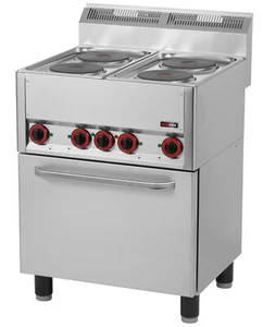 Gastro Elektroherd 4 Platten mit Backofen 11.13kW E-Herd Backofen Herd Umluft - Bild 1 von 1