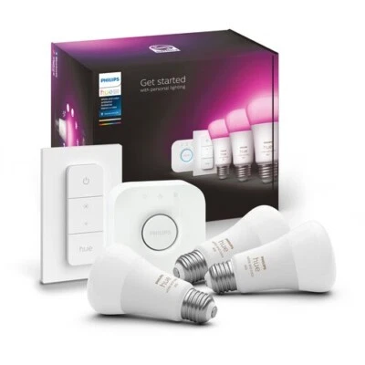 Philips 562785 Ambiance A19 60w Bluetooth LED Smart Bulb Multicolor Wall Dimmer - Image 1 of 4