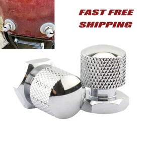 2x Solo Seat Vintage Nuts Screw For Harley Touring Street Glide Road Glide King  - Picture 1 of 11