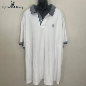 Psycho Bunny Embroidered Polo 4XL Gently worn 100% pima cotton 30" armpits - Picture 1 of 5