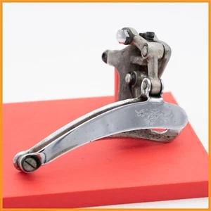 1052/1 CAMPAGNOLO NUOVO RECORD 70s FRONT DERAILLEUR ROAD BIKE VINTAGE CLAMP ON - Picture 1 of 4