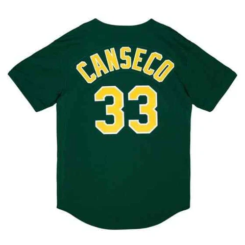 Oakland Athletics Jose Canseco Mitchell & Ness Green 1997 MLB Authentic Jersey Cover
