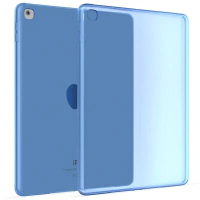 Trasparente Silicone Custodie Gomma Caso per Apple iPad Mini 4 & 5 in Blu - Immagine 1 di 4