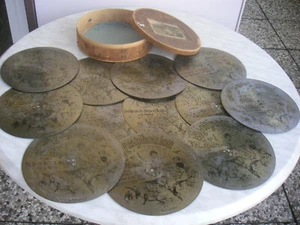 12 Symphonion Platten 25,5cm in originaler box disc 10" Spieluhr Spieldose - Bild 1 von 12