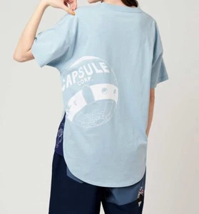 DRAGON BALL Z x Graniph 20x gravity Side gusset T-shirt Cotton Light Blue Japan - Picture 1 of 9