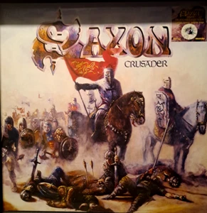 Saxon - Crusader Limited Edition Splatter Coloured Vinyl New & Sealed - Picture 1 of 3