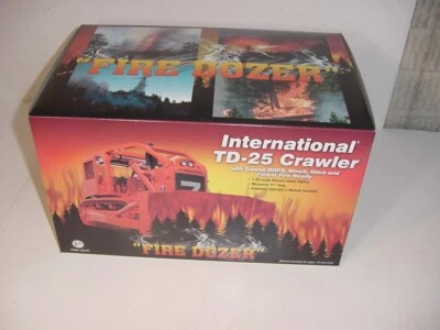 1/25 1ST GEAR International TD-25 FIRE DOZER W/Winch NIB! Never Displayed! - Image 1 of 2
