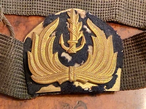 ORIGINAL ISRAEL NAVY COMMANDER IDF ZAHAL 2nd TYPE 2 PIECES 1950 BADGE CAP HAT - Picture 1 of 6