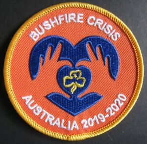 RAINBOW/BROWNIE/GUIDE:~ BUSHFIRE CRISIS - AUSTRALIA 2019-2020 BADGE