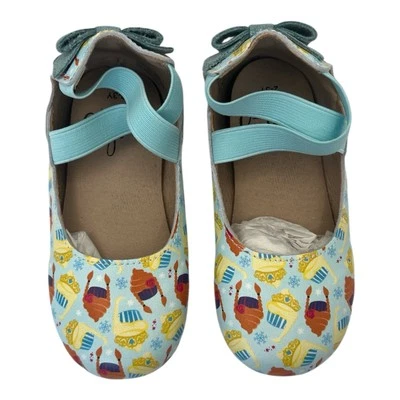 Monkey Feet Girl Toddler Cupcake Mary Janes Bow Colorful Patterned Shoes Sz 2-3Y - Image 1 of 4