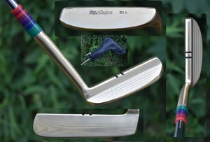 Stunning Gold Macgregor 314 Heel Shaft Putter Napa 8802 MILLED & Engraved BB&F - Picture 1 of 23