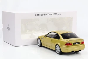 1:18 BMW M3 E46 Coupe 2000 gelbmetallic Norev NEU OVP 183000 - Picture 1 of 8