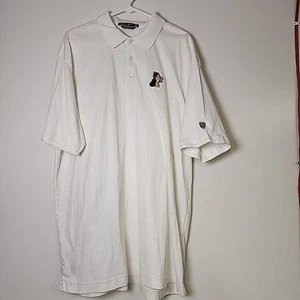 Nike Tiger Woods Polo Shirt Men's Tall 2XL White Golf Cowboy Embroidered - Picture 1 of 9
