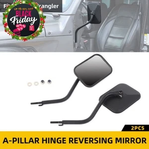 Juego de espejos retrovisores de vidrio lateral para puerta para accesorios Jeep Wrangler YJ/TJ/JK/JL/JT - Imagen 1 de 23