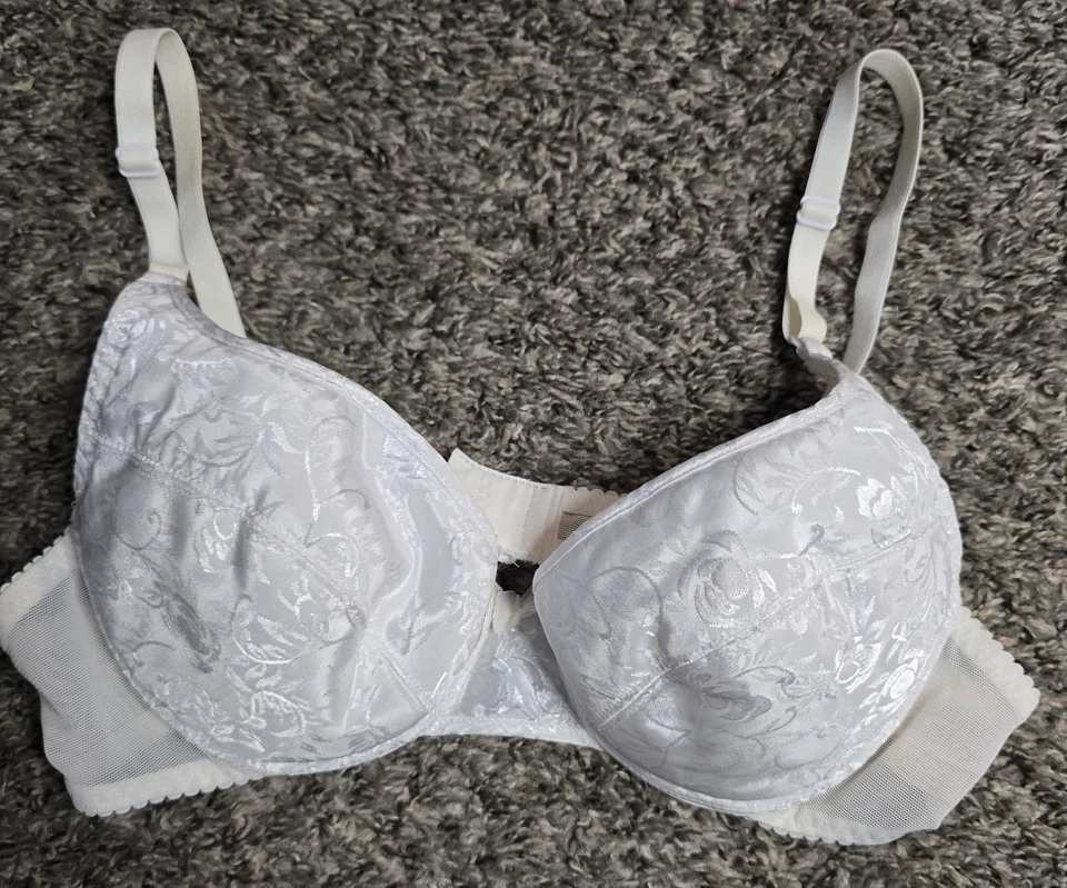 Sujetador De Colección Gilligan O’Malley Blanco Acolchado Balconette Push-Up Mancha Talla 36B Foto 1 de 4