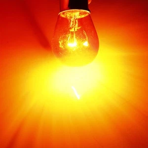4PCS Amber Bulb 1156 P21W BA15S Bayonet Base Lamp 12V 21W Turn Signal Light Set - Picture 1 of 11