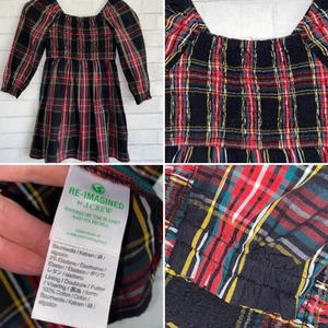 Crew Cuts Tartan Holiday Smocked Dress Girls size 6 - Picture 1 of 9