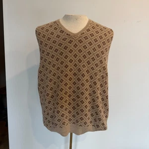 De Colección Polo Ralph Lauren Suéter Chaleco Para Hombres XXL Golf Estampado Seda Algodón Preppy - Imagen 1 de 6