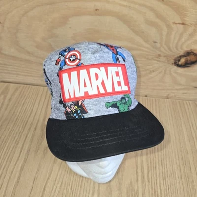 Marvel Avengers Hat Youth Grey Boys Baseball Adj Snapback Euc  - Image 1 of 4