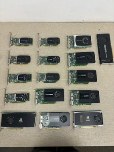 16x Quadro K2200, FX3800, 600,  K620, 2000, FX1800, K4000 Mixed Graphics Cards - Picture 1 of 15