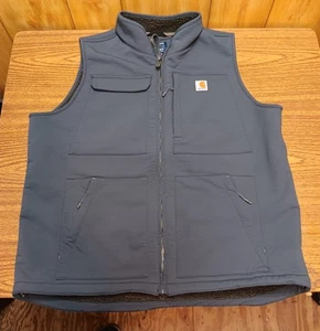 Carhartt Rain Defender Super Dux Vest Sherpa Lined Size XL Tall NICE! - Picture 1 of 18