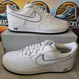 Nike Air Force 1 '07 weiß schwarz Herren Sportschuhe Größe 14 UK brandneu UVP £120! - Bild 1 von 14