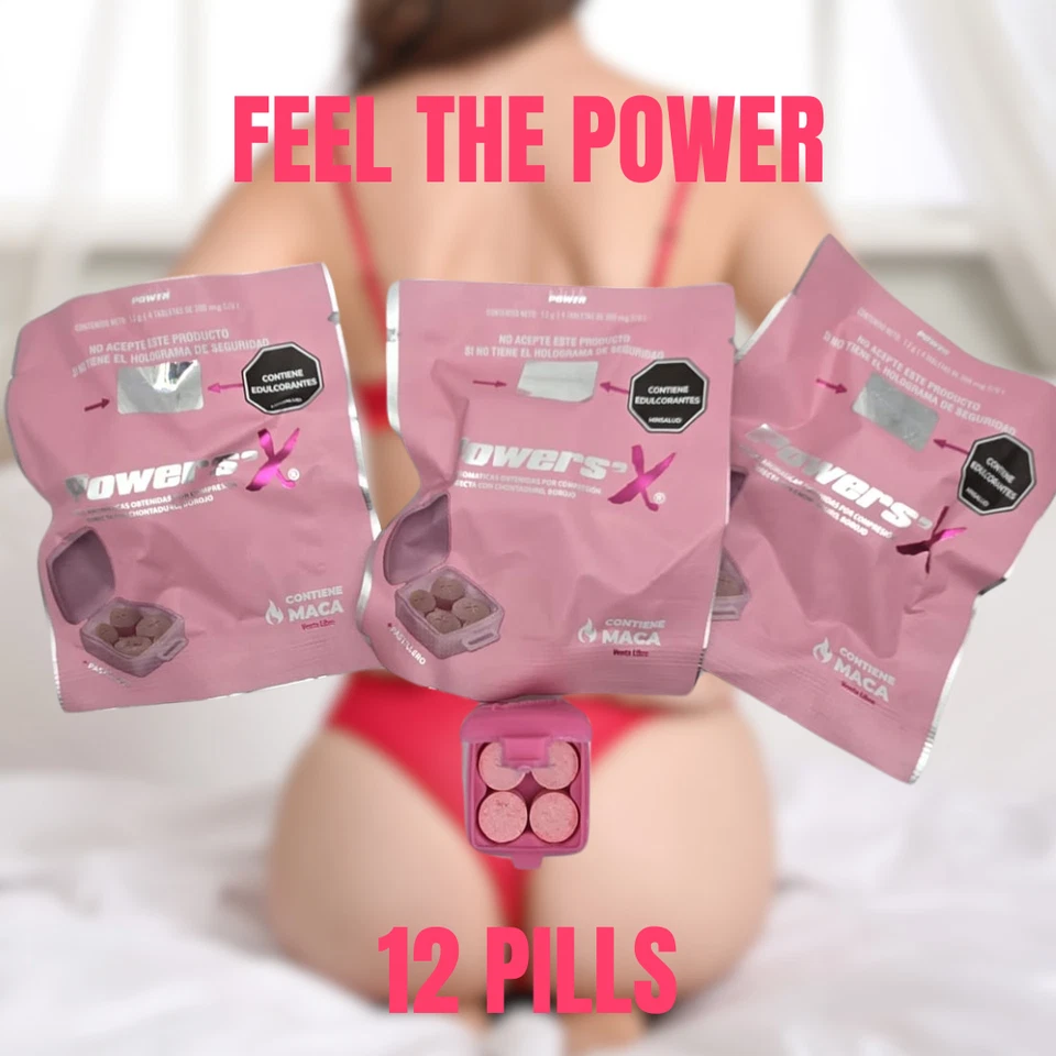 NUEVA MACA ROSA POWERS’X - MEJORA EL IMPULSO FEMENINO, EL DISFRUTE Y LA INTIMIDAD | 12 PASTILLAS Foto 1 de 3