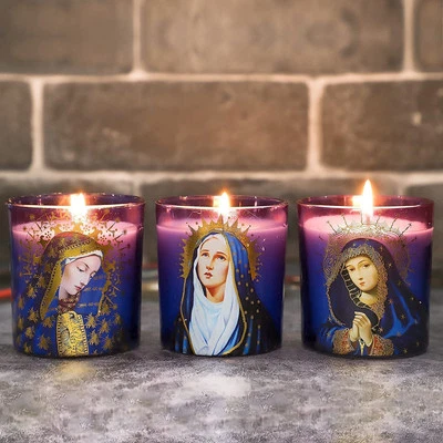 Velas de oración, velas devocionales, Virgen de María Santos Religiones Decoratio... Foto 1 de 4